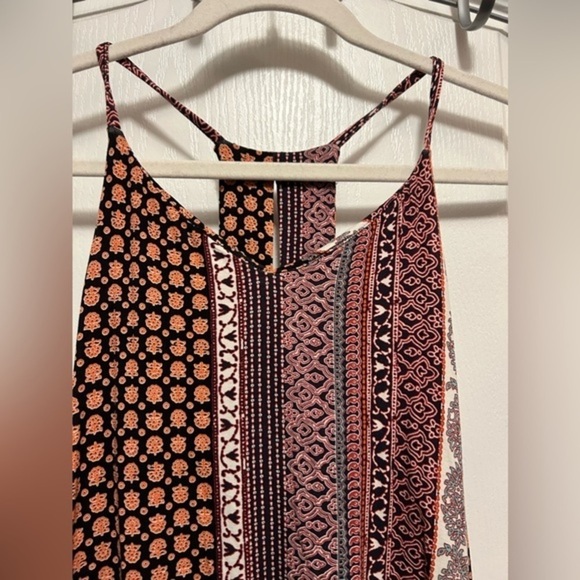 Rachel Zoe Racerback Mini Dress with Built in Bra Size Medium women’s boho Aztec - Picture 2 of 15